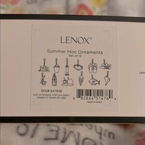 Lenox Summer Mini Ornaments Set